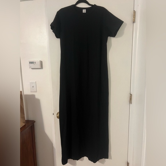 Leset brand cotton  Black Maxi Dress size L (C102) - Picture 1 of 10